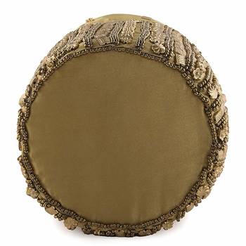 Designer Potli Bag with Beadwork For Women Golden 3