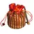 Designer Potli Bag with Beadwork For Women Orange