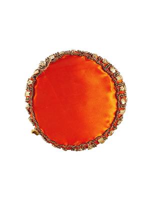 Designer Potli Bag with Beadwork For Women Orange 4