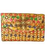Rajasthani Style Hand Embroidered Bridal Clutch for Women Multicolor