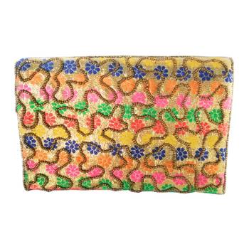 Rajasthani Style Hand Embroidered Bridal Clutch for Women Multicolor 4