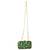 Hand Crafted Embroidered Party Wear Bridal Box Clutch for Women Green
