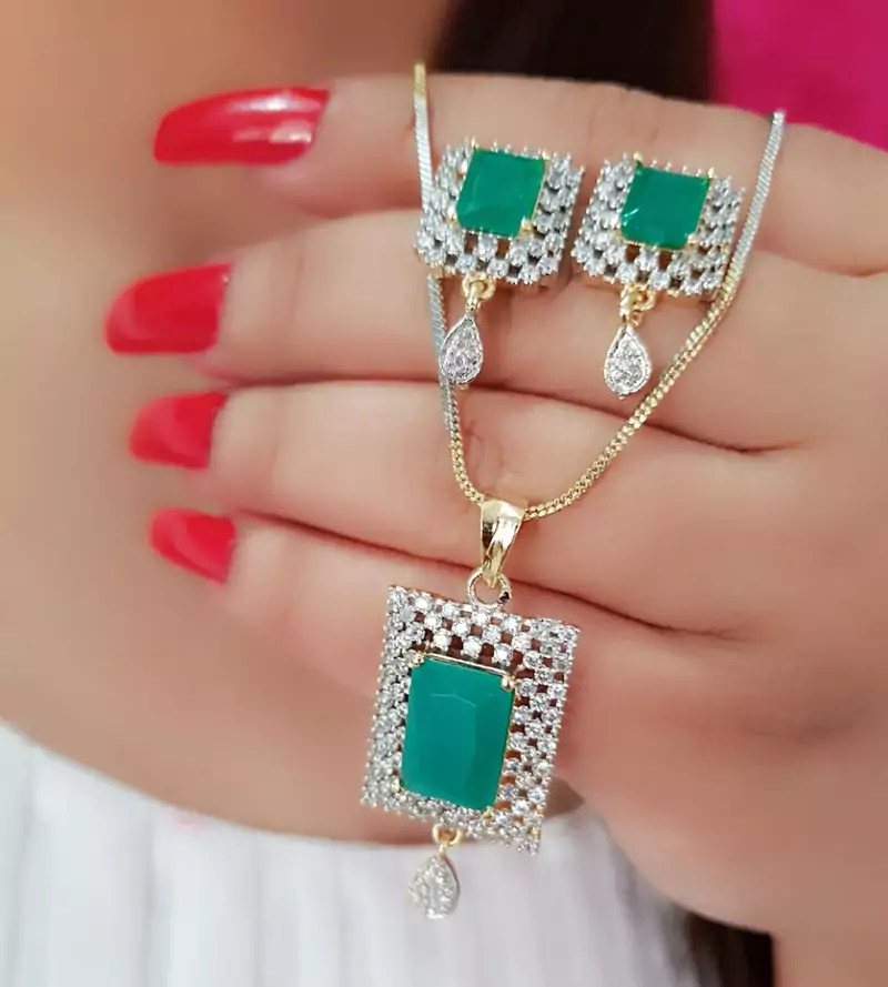Green necklaces