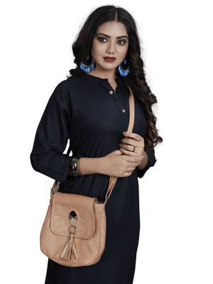 Blue plain rayon kurti 3