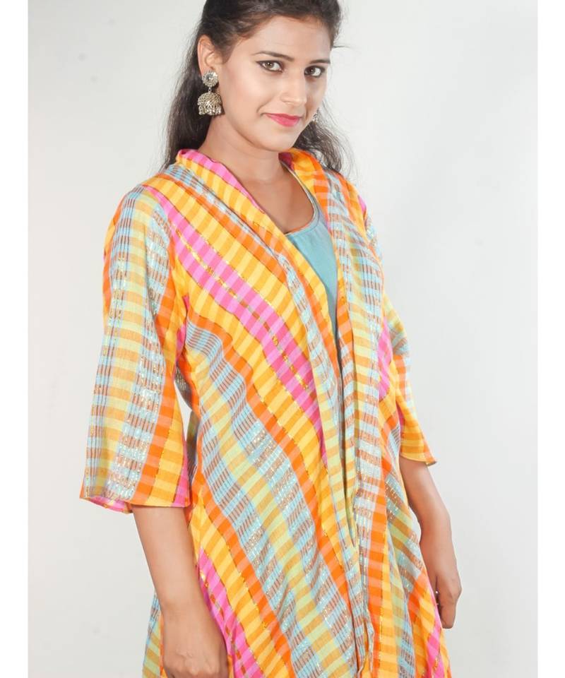 Multi Colour Shrug With Inner