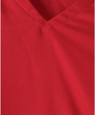 red plain rayon kids kurtis 2