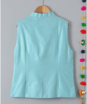 white plain linen boys kurta pyjama 3