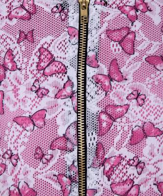 pink plain net kids frocks 3