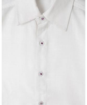 white plain cotton poly boys kurta 3