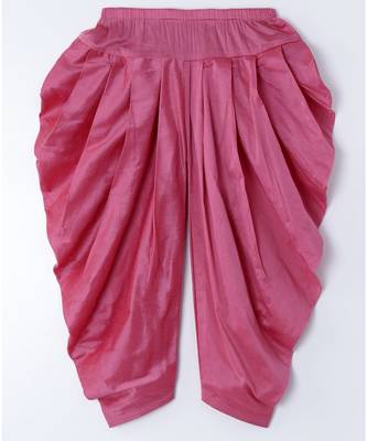blue plain cotton poly boys dhoti kurta 3