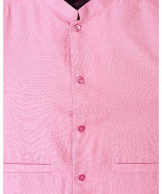purple plain cotton poly boys kurta 3