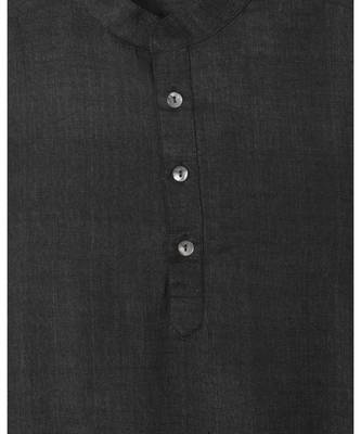 black plain tussar boys kurta 3
