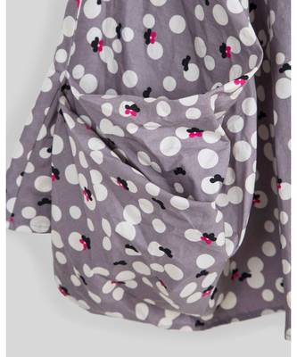 grey printed cotton kids frocks 3