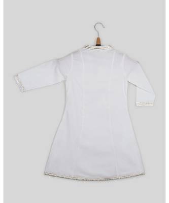 white plain cotton  kids kurtis 2