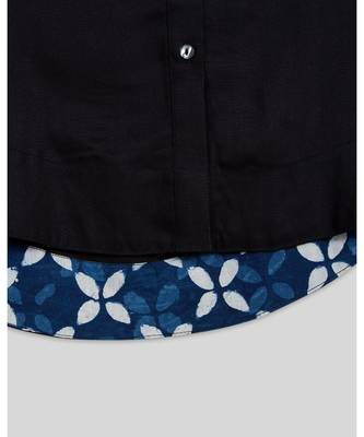 blue plain rayon kids kurtis 4