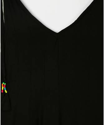 black plain rayon kids kurtis 1