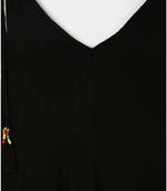 black plain rayon kids kurtis