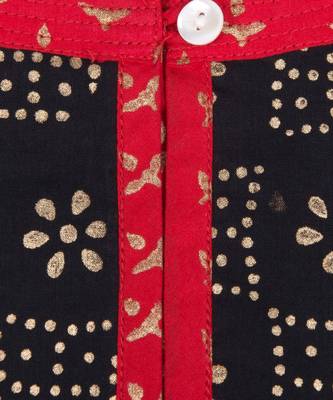 black printed cotton kids kurtis 2