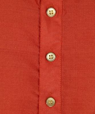 orange plain cotton poly boys kurta 2