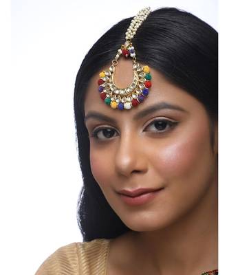 Multi Kundan Maang Tikka 2
