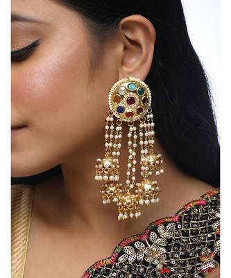 Navratan Kundan Earrings 1
