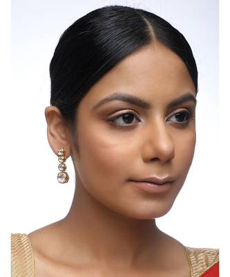 Gold Kundan Earrings 1
