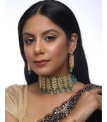 Green Stone Kundan Choker