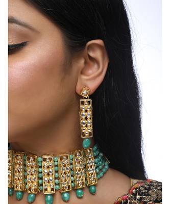 Green Stone Kundan Choker 2