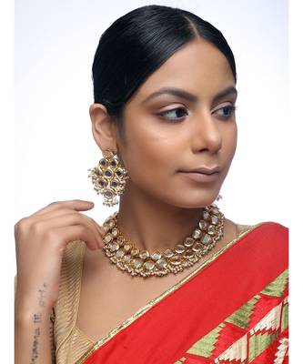 Pearl Kundan Choker Set 1