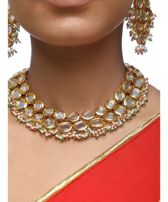 Pearl Kundan Choker Set 2