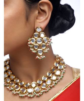 Pearl Kundan Choker Set 3