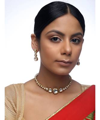 Gold Kundan Choker Set 1