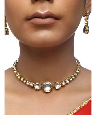 Gold Kundan Choker Set 2