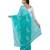 Ada Hand Embroidered Green Faux Georgette Lucknow Chikan Saree With Blouse