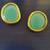 Green Stone Studs