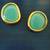Green Stone Studs