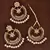 Pearl Kundan Embellished Dangler Earrings Maang Tikka 
