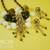 Ethnic Indian Polki Garnate Necklace Pendant Set