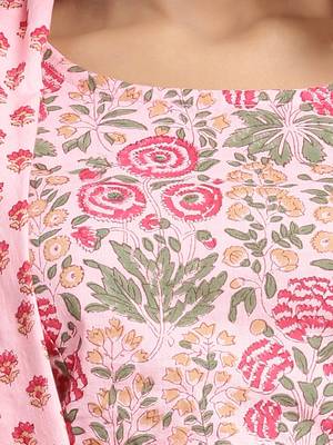 pink block print cotton kurti-set 5