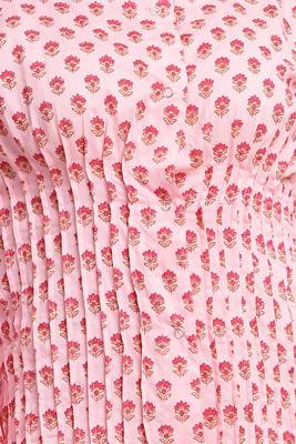 pink block print cotton kurti-set 5