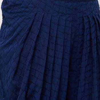 Blue American Crepe Embroidered Mid Rise Dhoti Pants For Women's 5