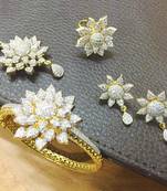 Gold diamond jewellery combo