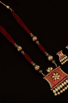 Maroon Necklaces