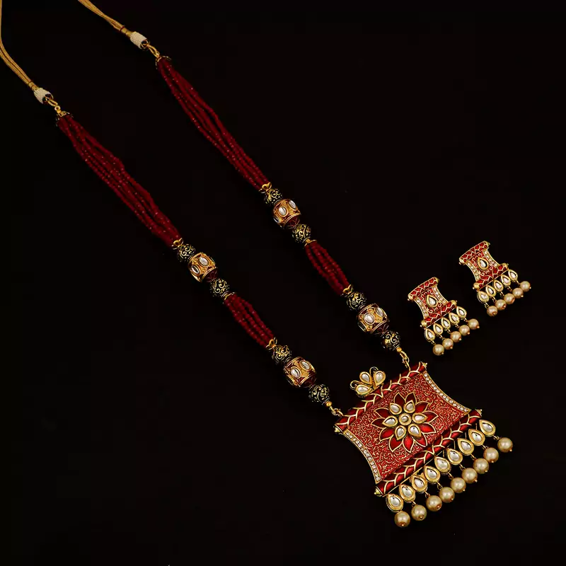 Maroon Necklaces