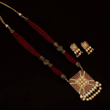 Maroon Necklaces 1