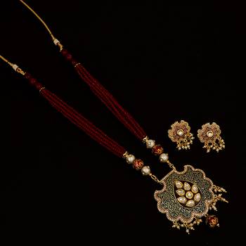Maroon Necklaces 1