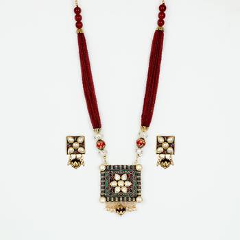 Maroon Necklaces 2