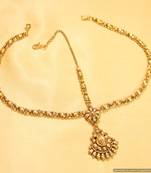 Beautiful Gold Look Pear Shaped Bridal Maang Tikka