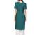 Dark-green printed crepe kurti