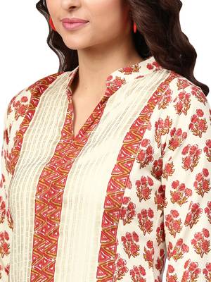 Multicolor printed rayon kurti 3